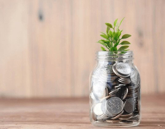 Waqf endowment represented by a jar of coins